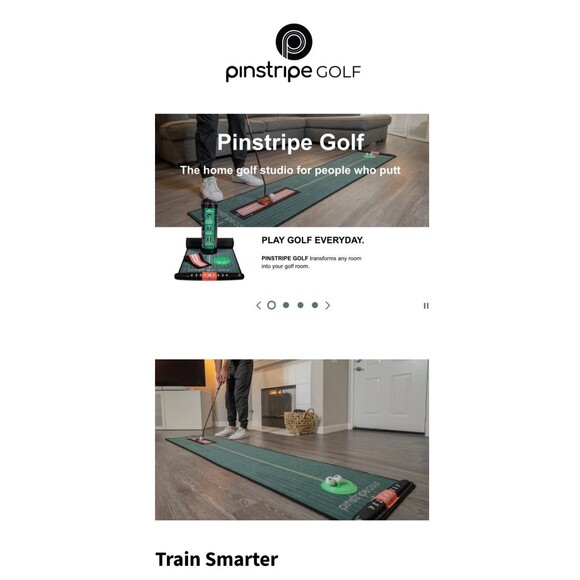 Pinstripe Golf Putting Training System (top rated system) - Picture 3 of 5
